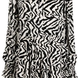 Black and White Zebra Print Dress